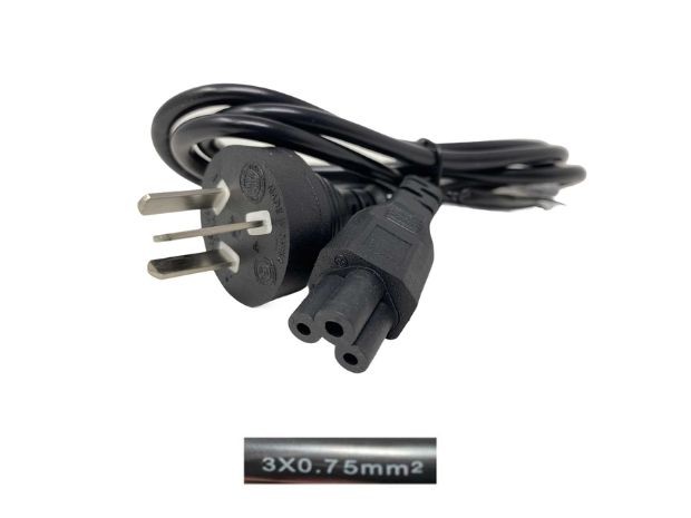 &u++ CABLE CORRIENTE PC TREBOL MICKEY ALTA CALIDAD 1,5 MTS (3 x 0,75MM)